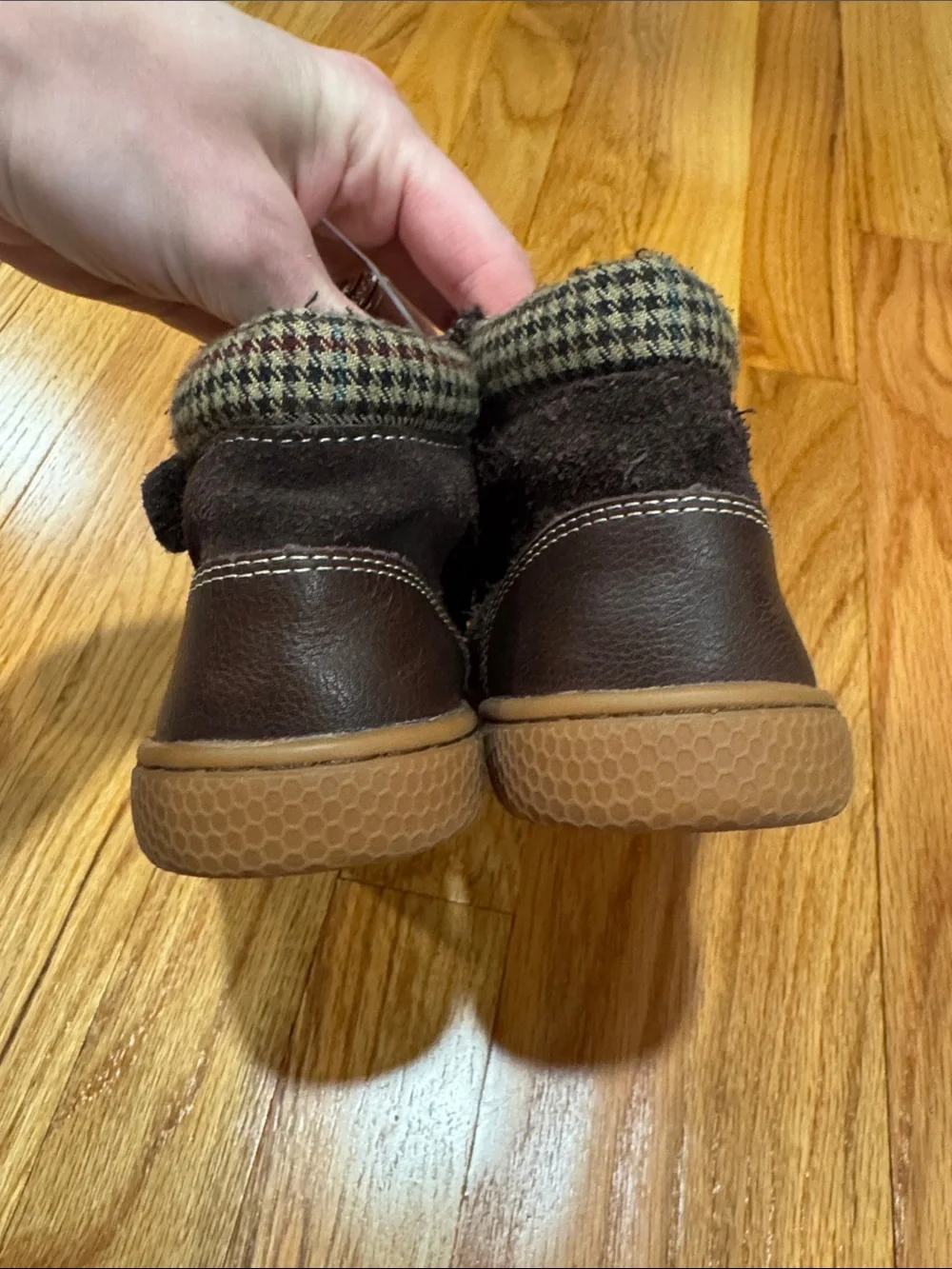 Livie & Luca, Brown Suede Herringbone boots, size 12C